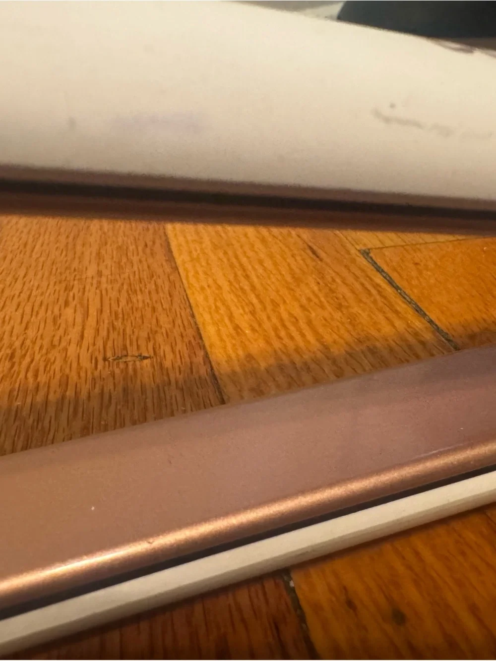 Conair White & Rose Gold Ceramic Hair Straightener with Clip